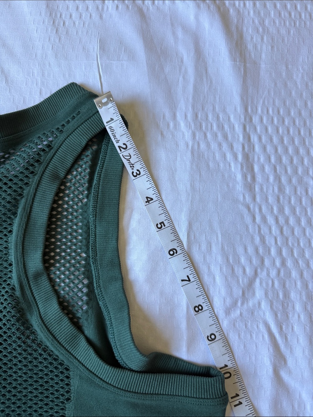 Free People Teal Mesh-Detail Cropped Tank - Picture 6 of 10